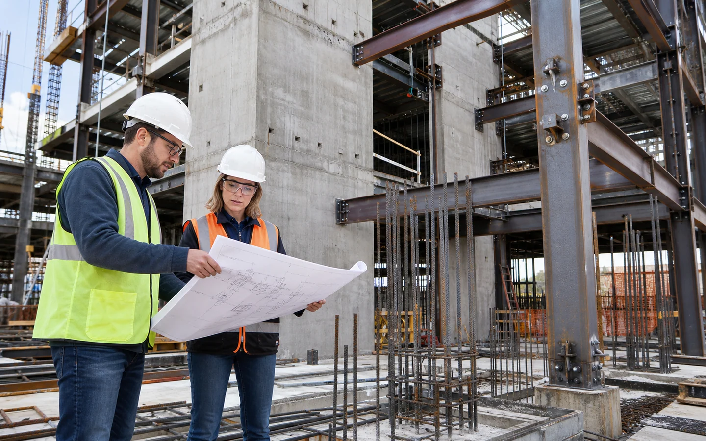1. Concrete & Steel Design: The Core of Building Stability